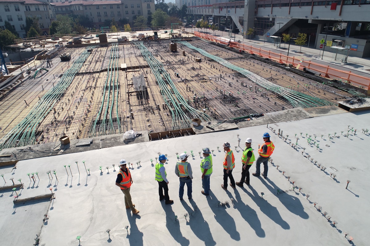 Civil construction site work